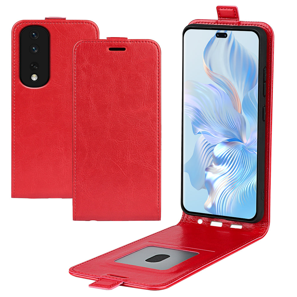 For Honor 80 Pro 5G PU Leather Vertical Flip Phone Case Crazy Horse Texture Card Holder Shockproof Magnetic Cover For Honor 80 Pro 5G PU Leather Vertical Flip Phone Case Crazy Horse Texture Card Holder Shockproof Magnetic Cover
